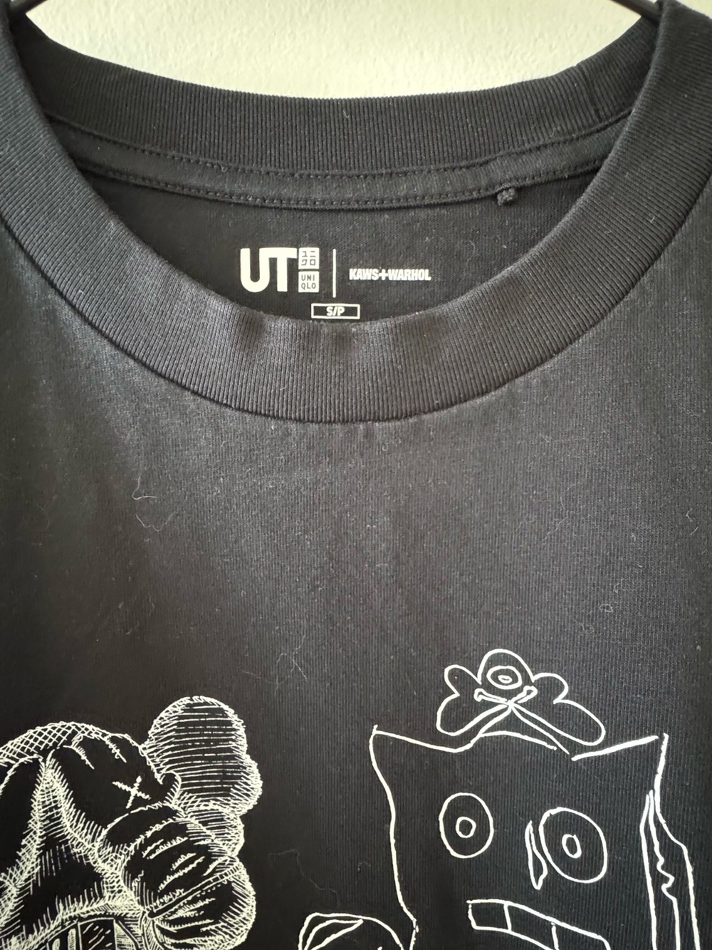 Uniqlo Black KAWS + Warhol Graphic Short Sleeve Tee